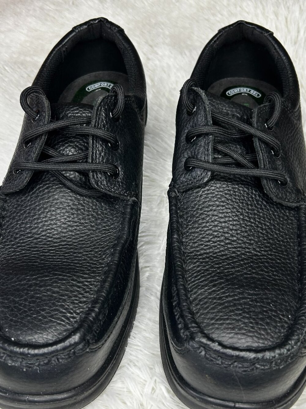 Florsheim Work Wily ESD Steel Safety Toe Black Leather Oxford Shoes 10.5D